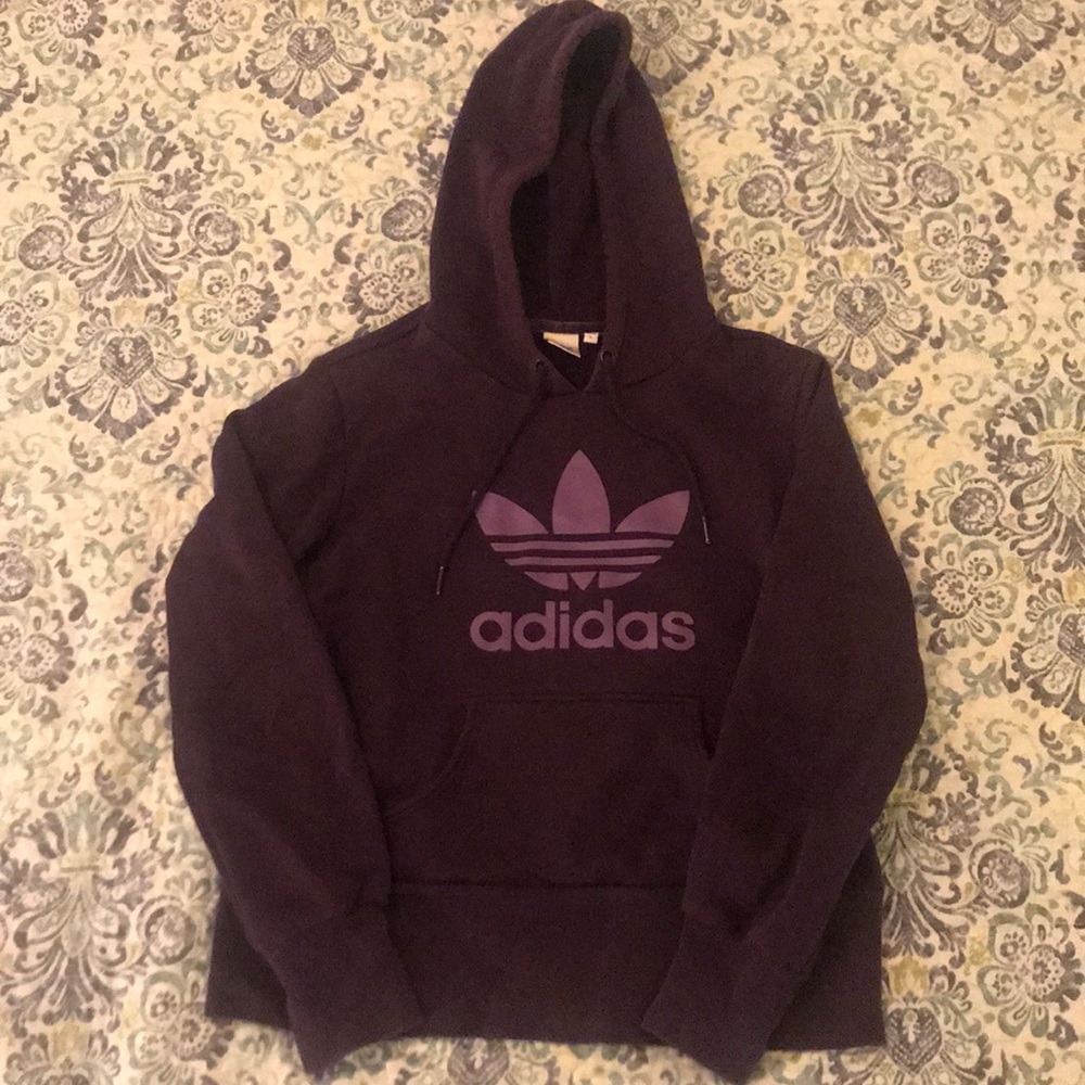 Adidas Originals Trefoil purple hoodie